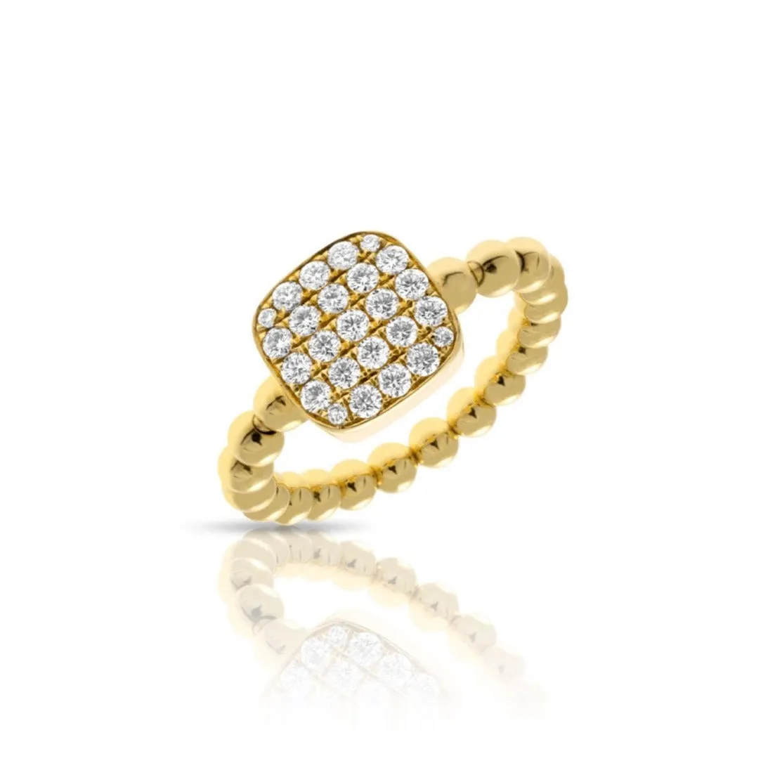 0.46ctw, 18K Yellow Gold Tresore Stretch Ring