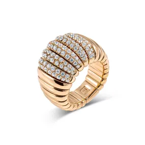 1.45ctw, 18K Yellow Gold Tresore Stretch Ring