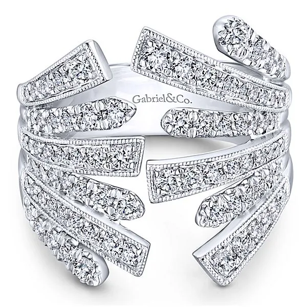 14k White Gold Ladies Fashion Ring - LR51294W45JJ