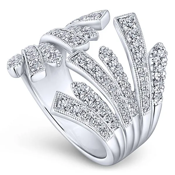 14k White Gold Ladies Fashion Ring - LR51294W45JJ