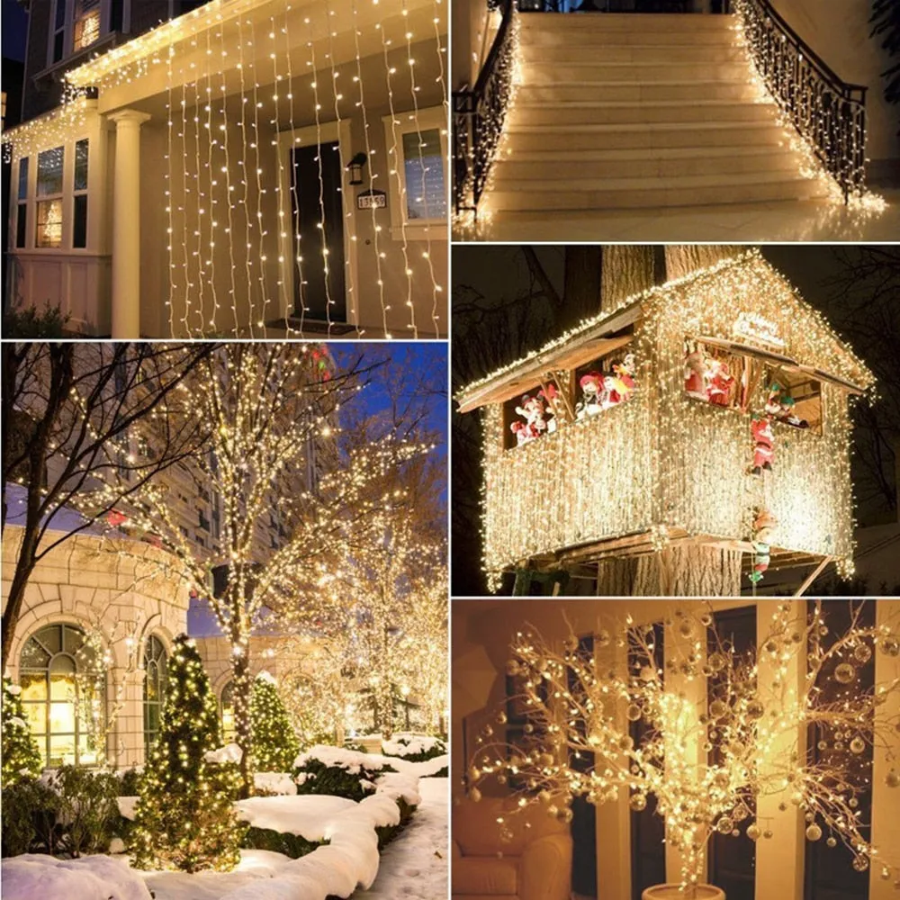 6m Holiday Garden Led Christmas Lights Outdoor Decor Fairy String Lights Decoration for Bar Party Wedding New Year Garland Home