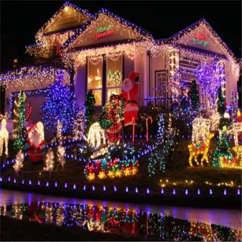 6m Holiday Garden Led Christmas Lights Outdoor Decor Fairy String Lights Decoration for Bar Party Wedding New Year Garland Home