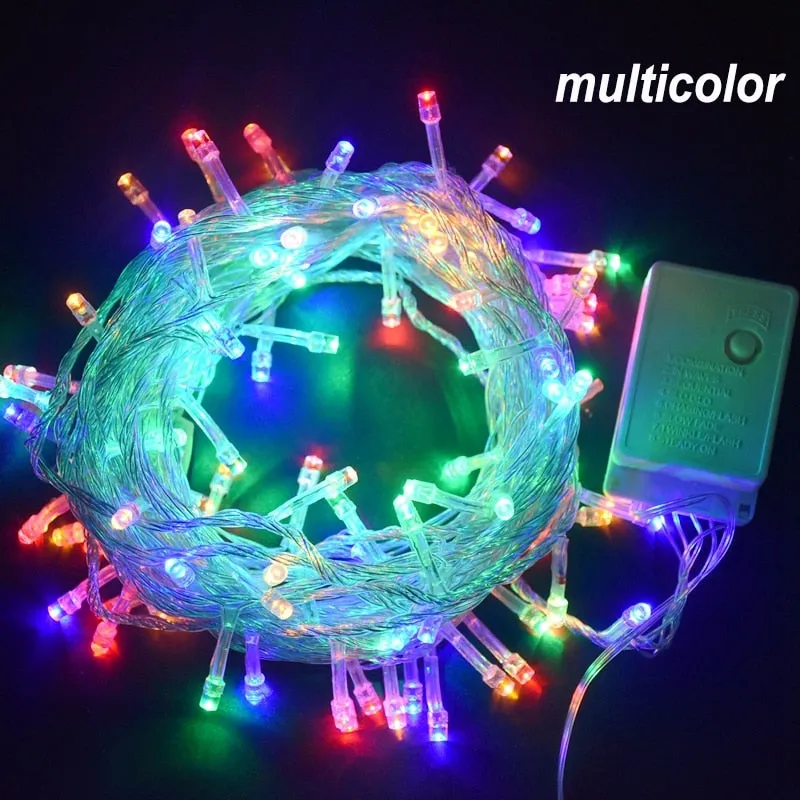 6m Holiday Garden Led Christmas Lights Outdoor Decor Fairy String Lights Decoration for Bar Party Wedding New Year Garland Home