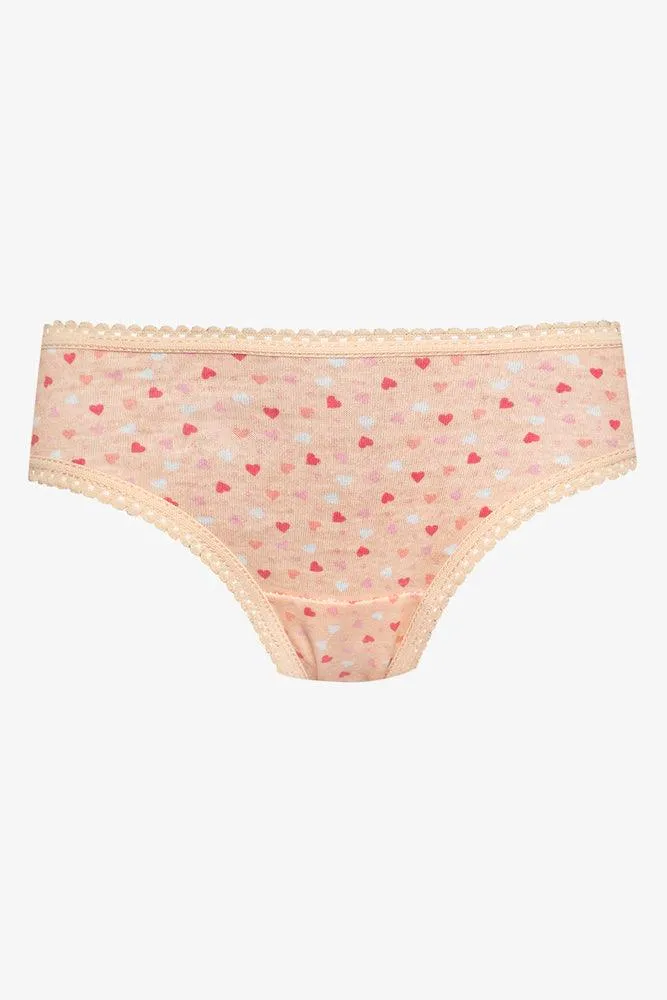 7 Pack Butterfly Bikini Panties Pink