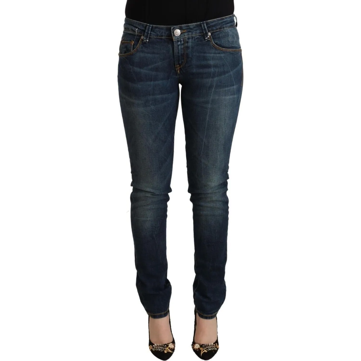 Acht Chic Slim-Fit Low Waist Skinny Jeans