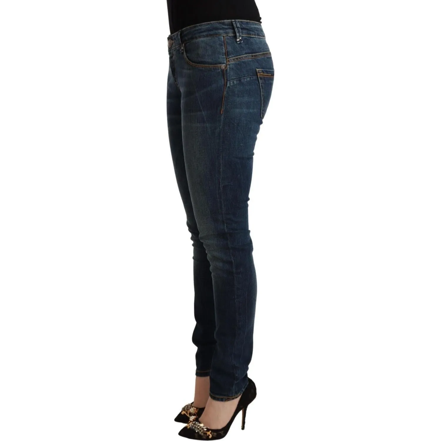 Acht Chic Slim-Fit Low Waist Skinny Jeans