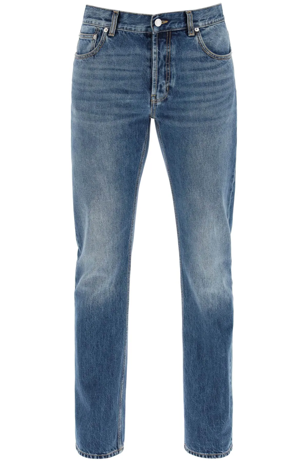 ALEXANDER MCQUEEN Men's Stonewashed Designer Jeans