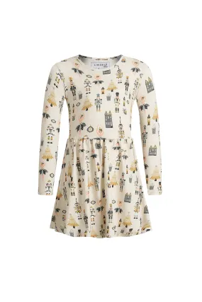 Alma Ls Babydoll Dress (Kids) | Nutcracker Creme | Kjole fra Liberté Ami