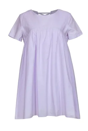 Amanda Uprichard - Lavender Babydoll Short Sleeve Dress w/ Tie-up Back Sz L