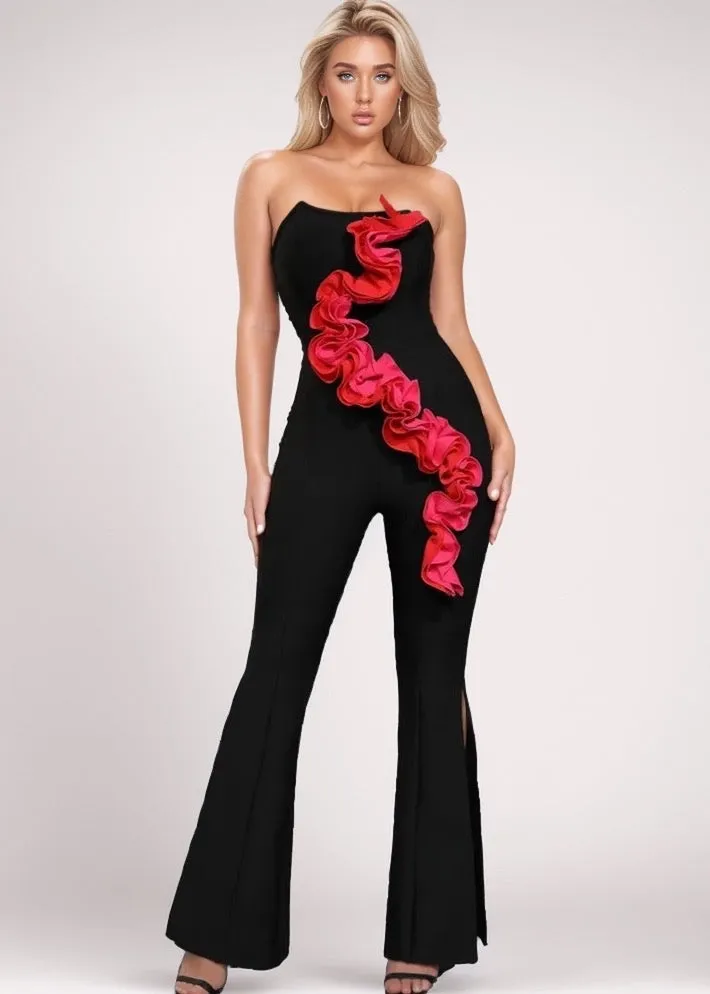 Amaya Ruffle Decor Jumpsuit