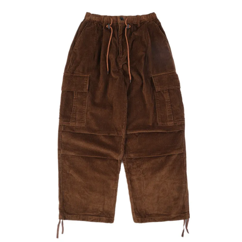 American Retro Loose Cotton Corduroy Trousers