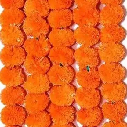 Artificial Flowers Toran, Garland, and Latkan for Home Decorations,Diwali Pooja,Durga Pooja, Birthday and Marriage, Party Decoration (Pack of 15 Strings, Size 5 Feet String)