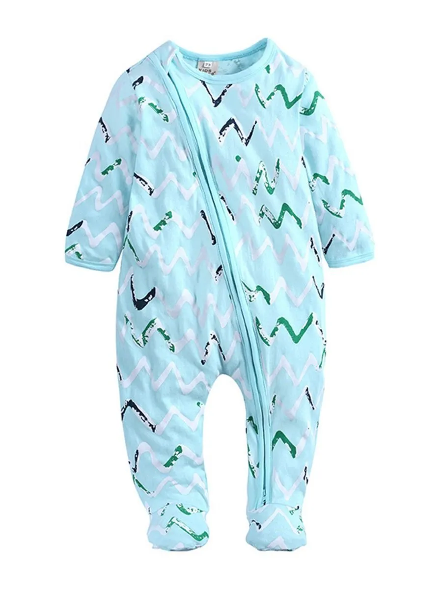 Autumn Baby Unisex Zip Footed Jumpsuit