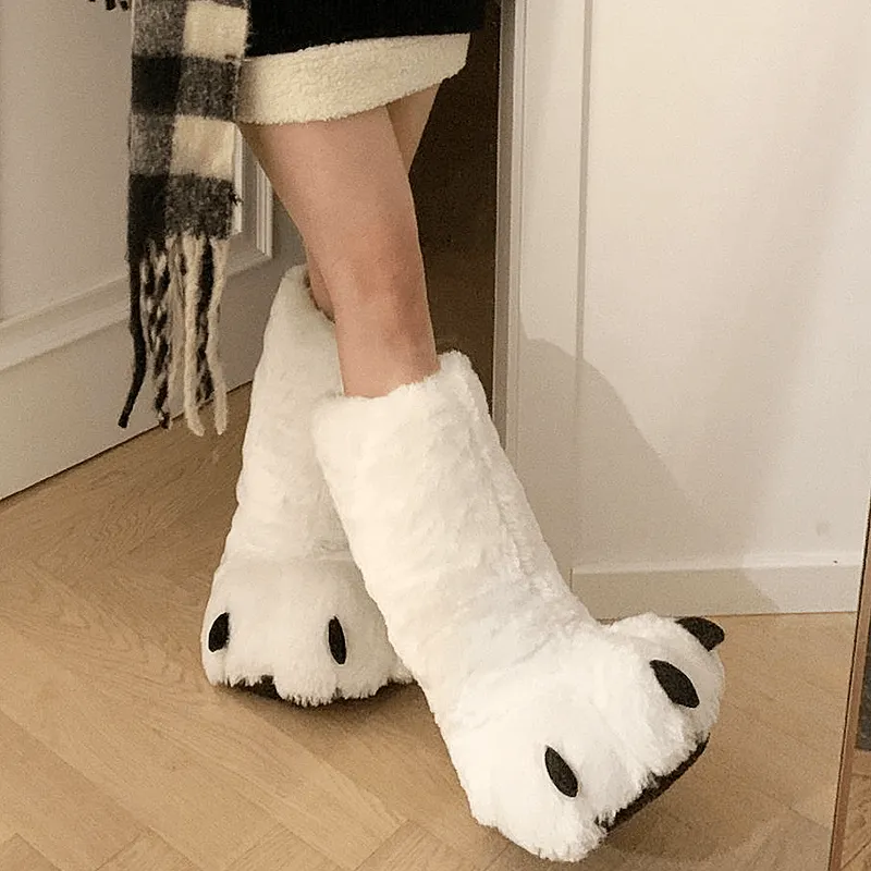 Bear Paw High Boots & Wool Cotton Slippers