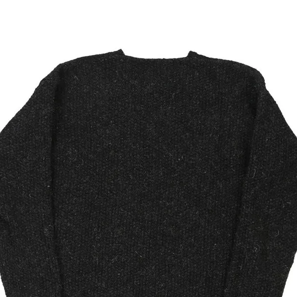 Benetton V-neck Jumper - Medium Grey Wool