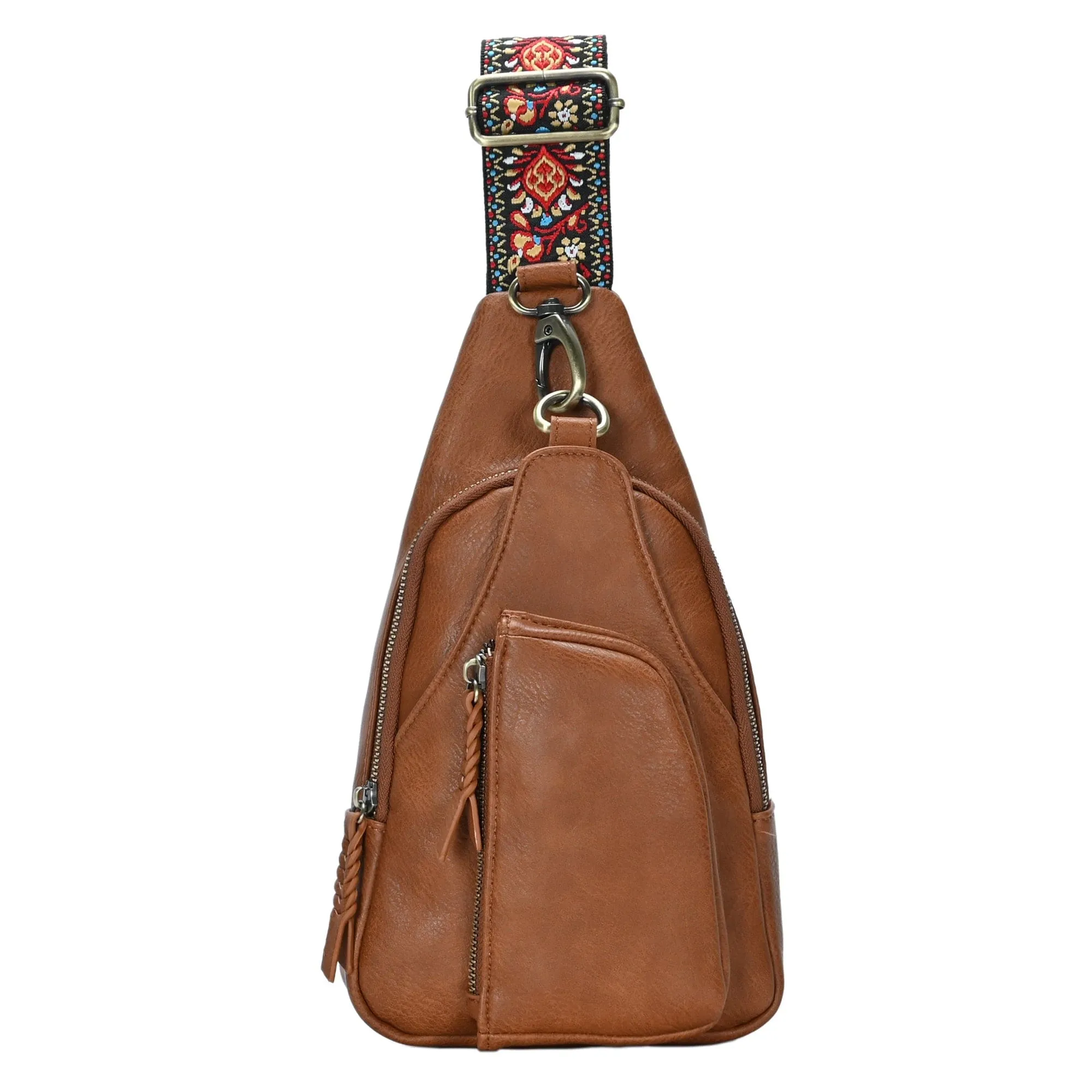 BGA5704 Zoey Boho Sling Bag With Guitar Strap