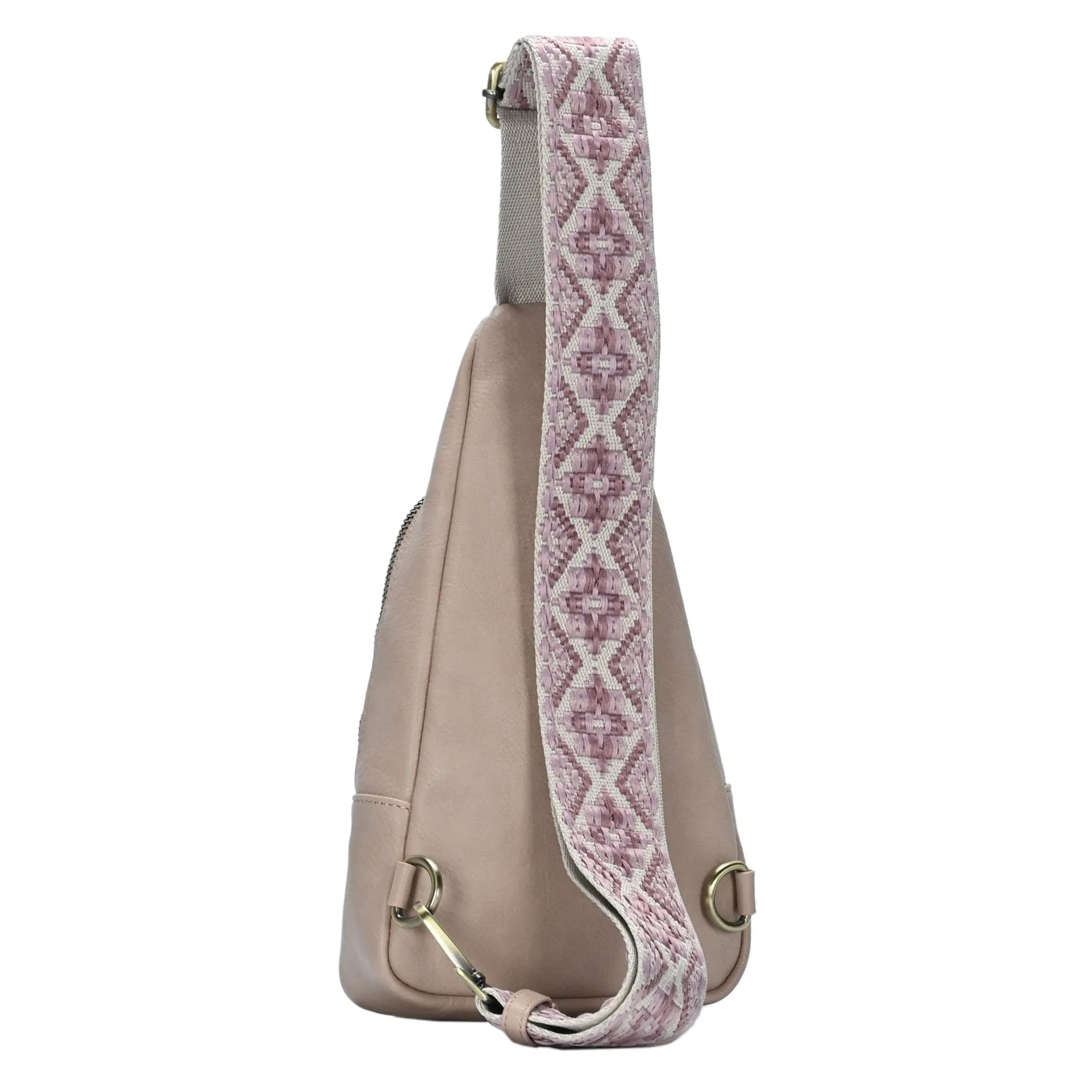 BGA5704 Zoey Boho Sling Bag With Guitar Strap