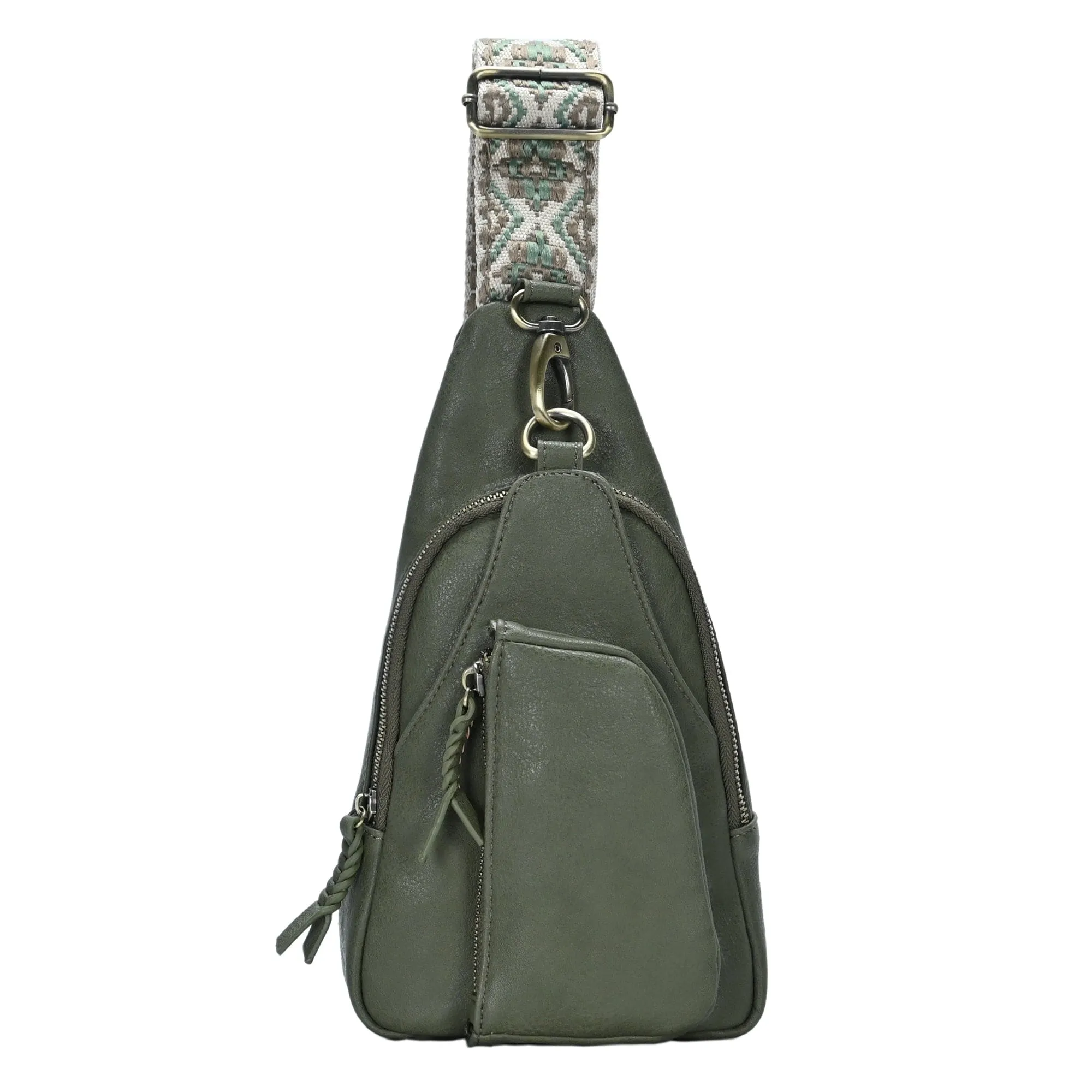 BGA5704 Zoey Boho Sling Bag With Guitar Strap