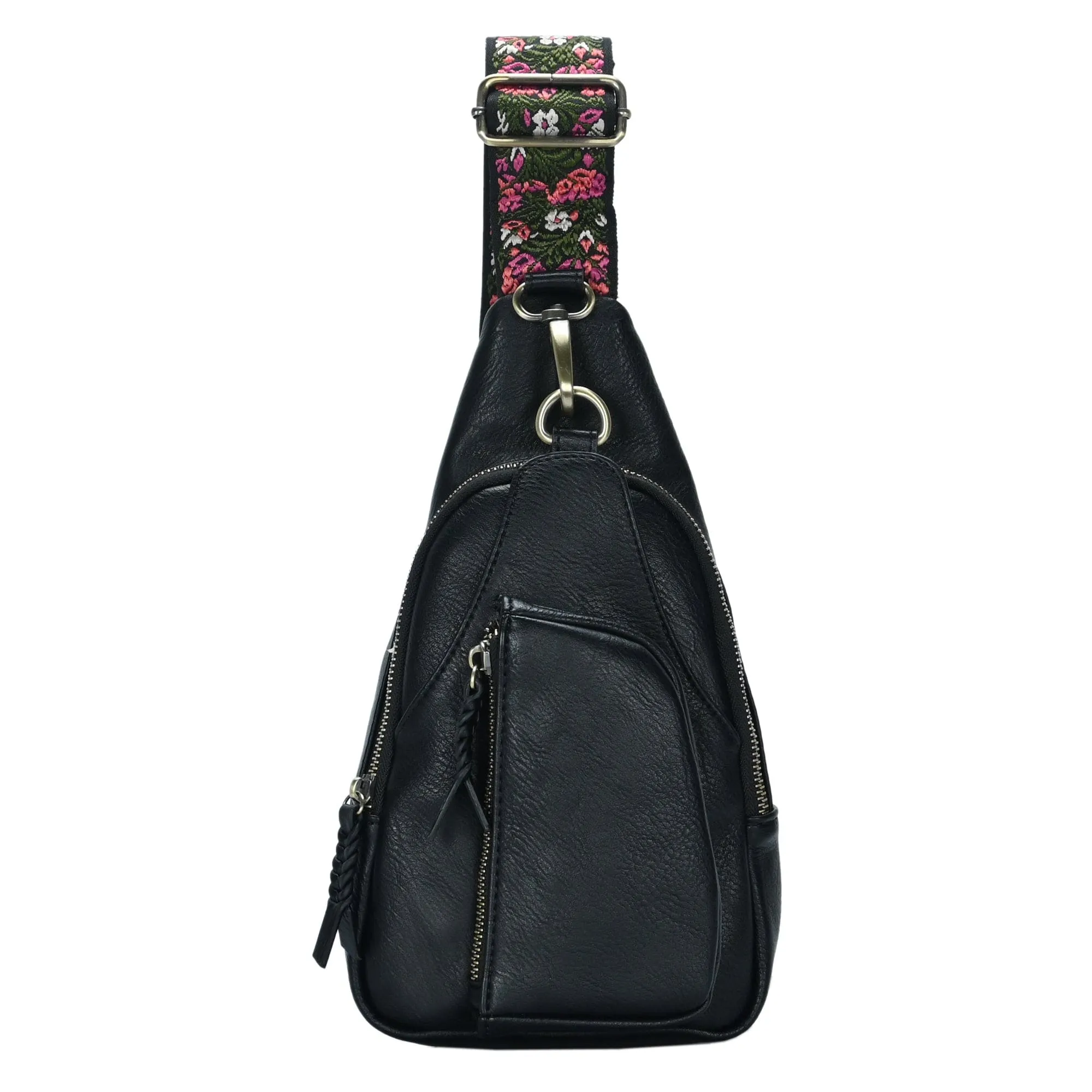 BGA5704 Zoey Boho Sling Bag With Guitar Strap