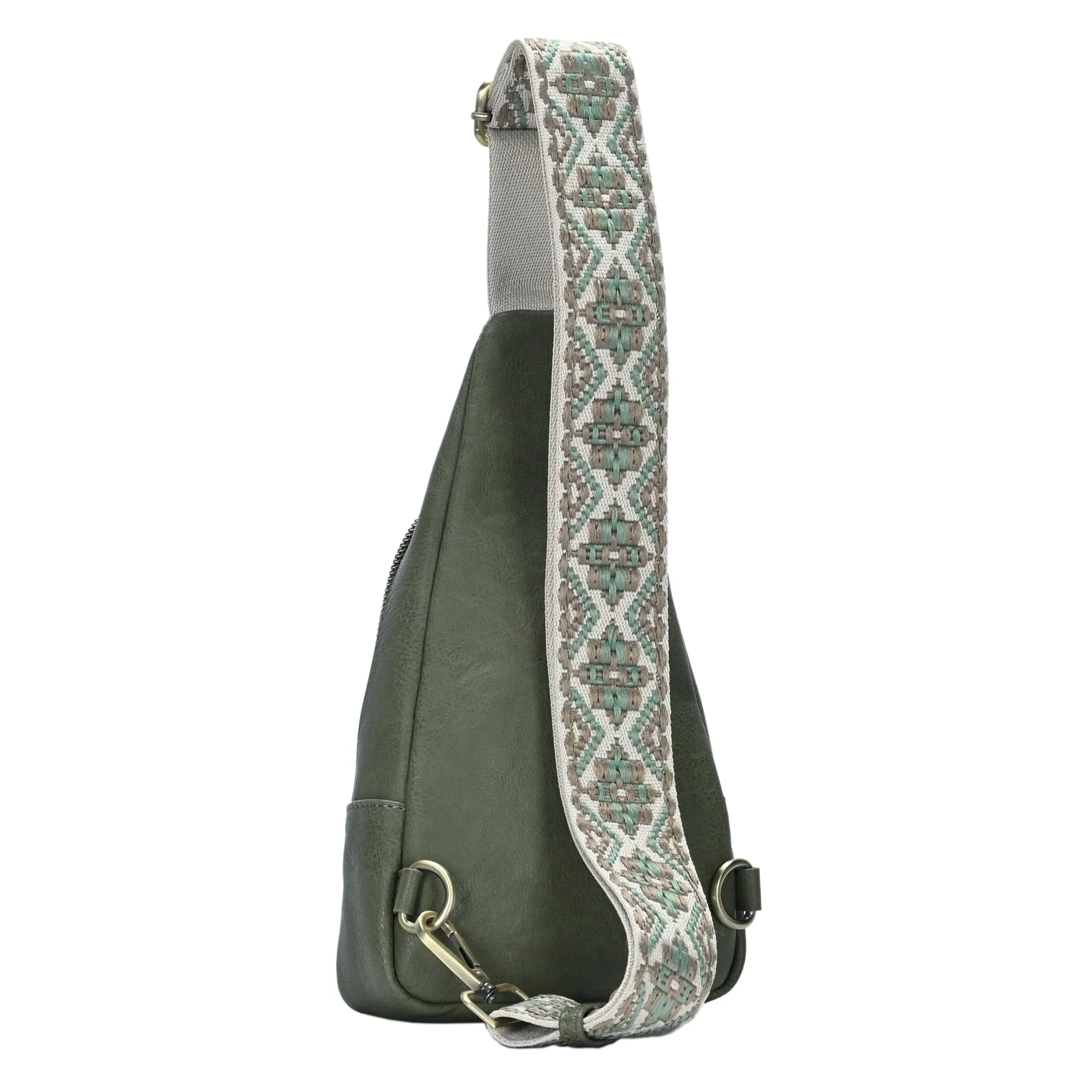 BGA5704 Zoey Boho Sling Bag With Guitar Strap