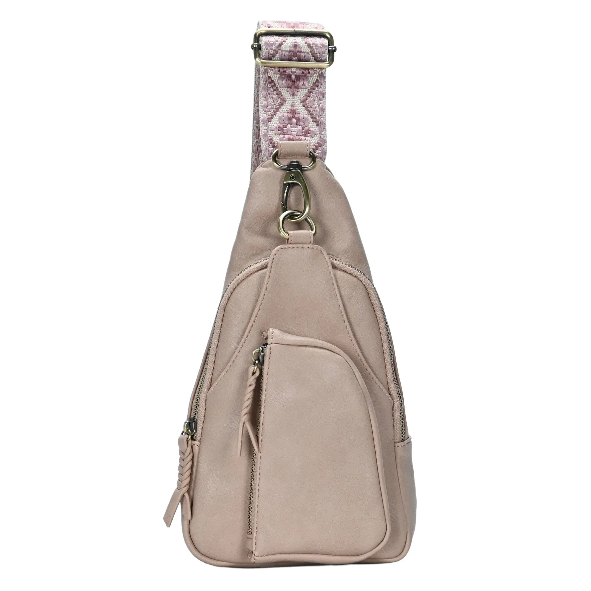 BGA5704 Zoey Boho Sling Bag With Guitar Strap