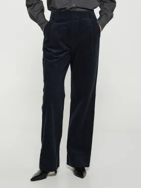 Billy Corduroy Pants in Blue Navy