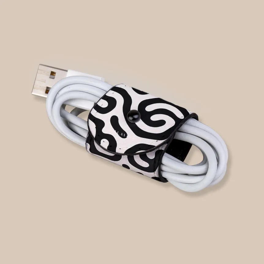 Black & White Curl EcoWrap Cord