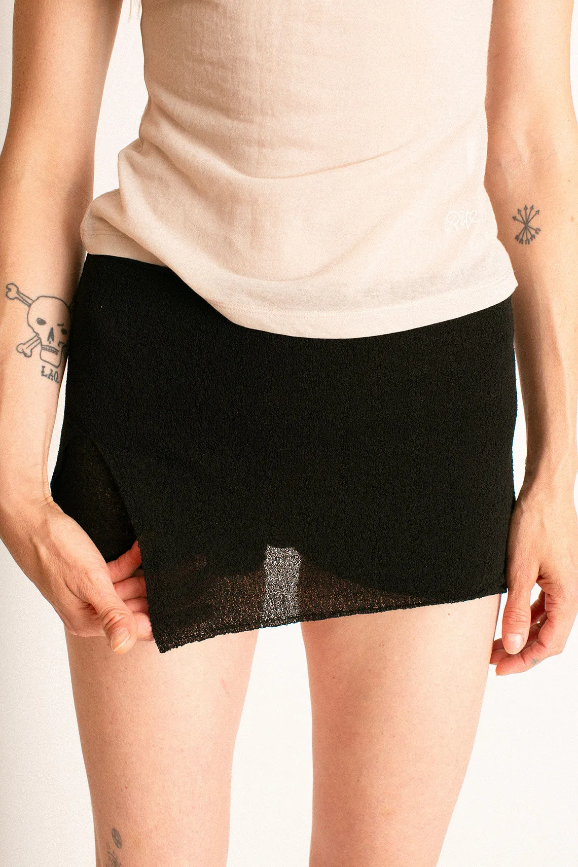 Black Foqui Skort