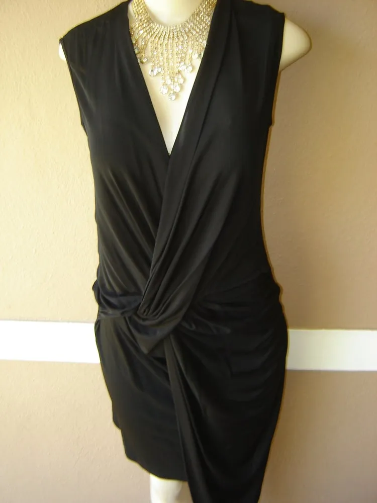 C&T Costello & Tagliapietra Black Drape Dress