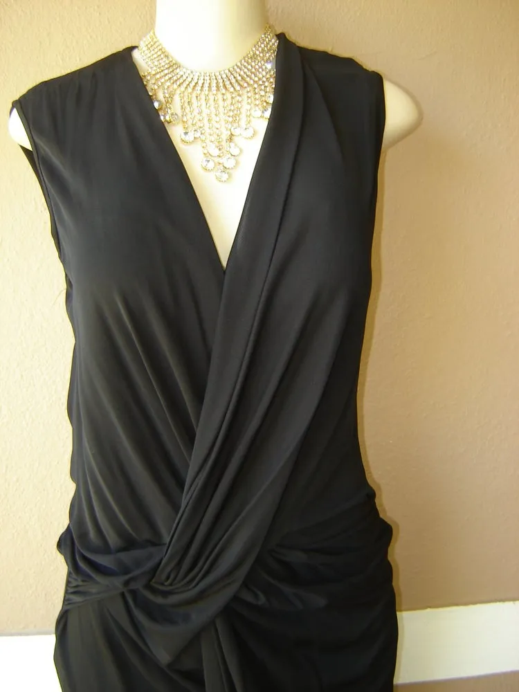 C&T Costello & Tagliapietra Black Drape Dress