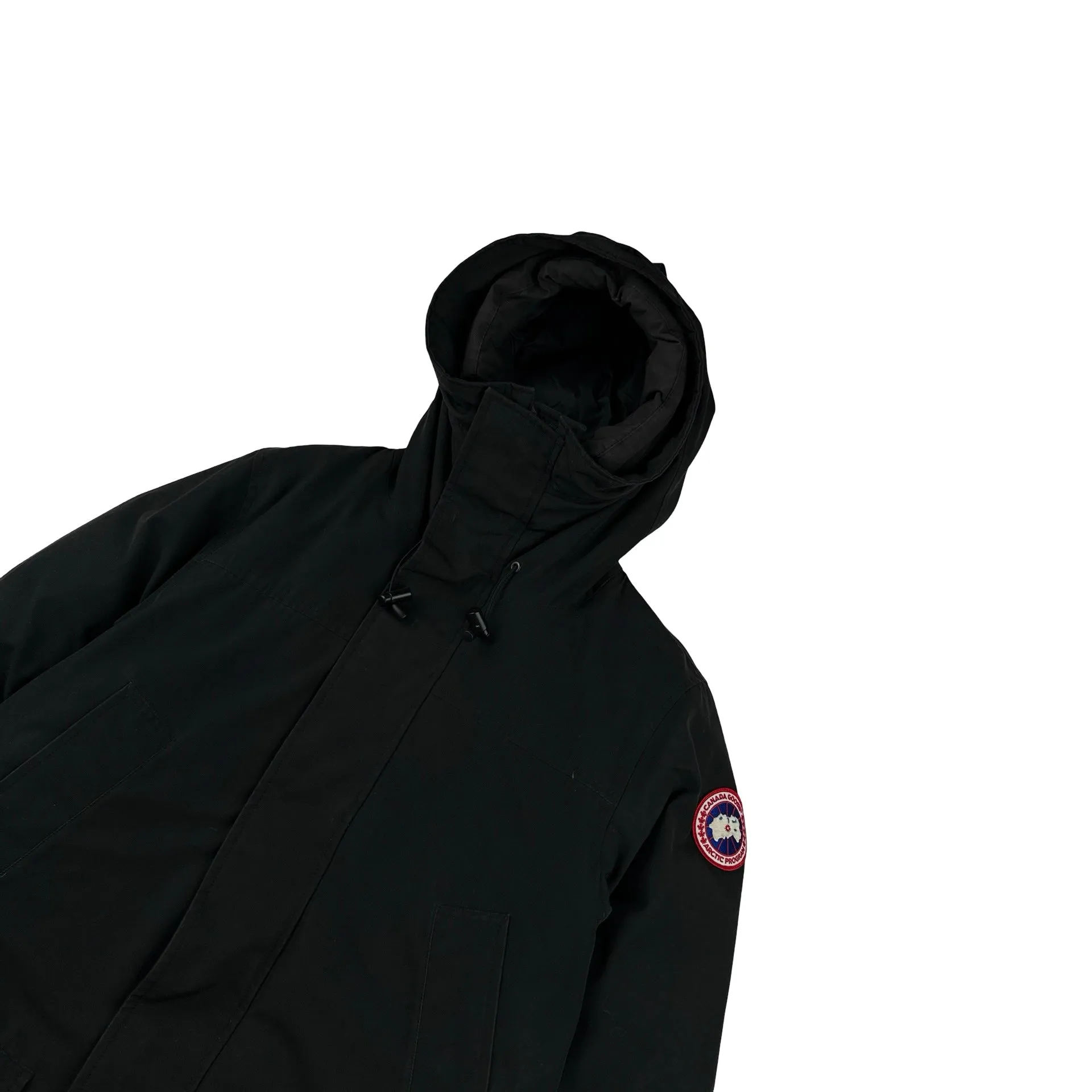 Canada Goose Black Premium Down Filled Langford Parka Jacket - Medium