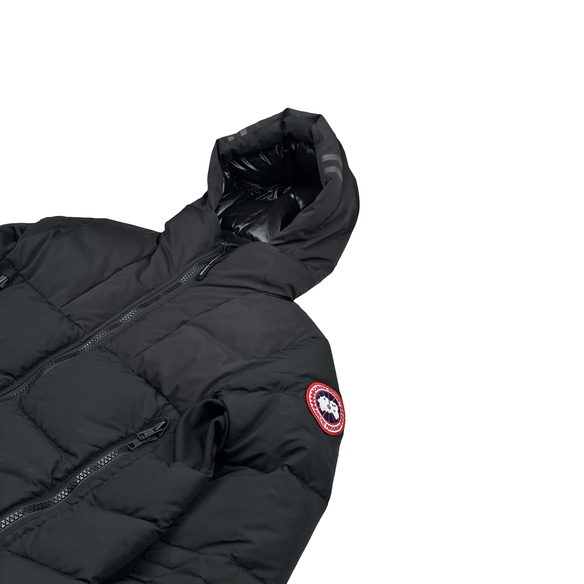 Canada Goose Black Premium Down Hybridge Puffer Jacket - Medium