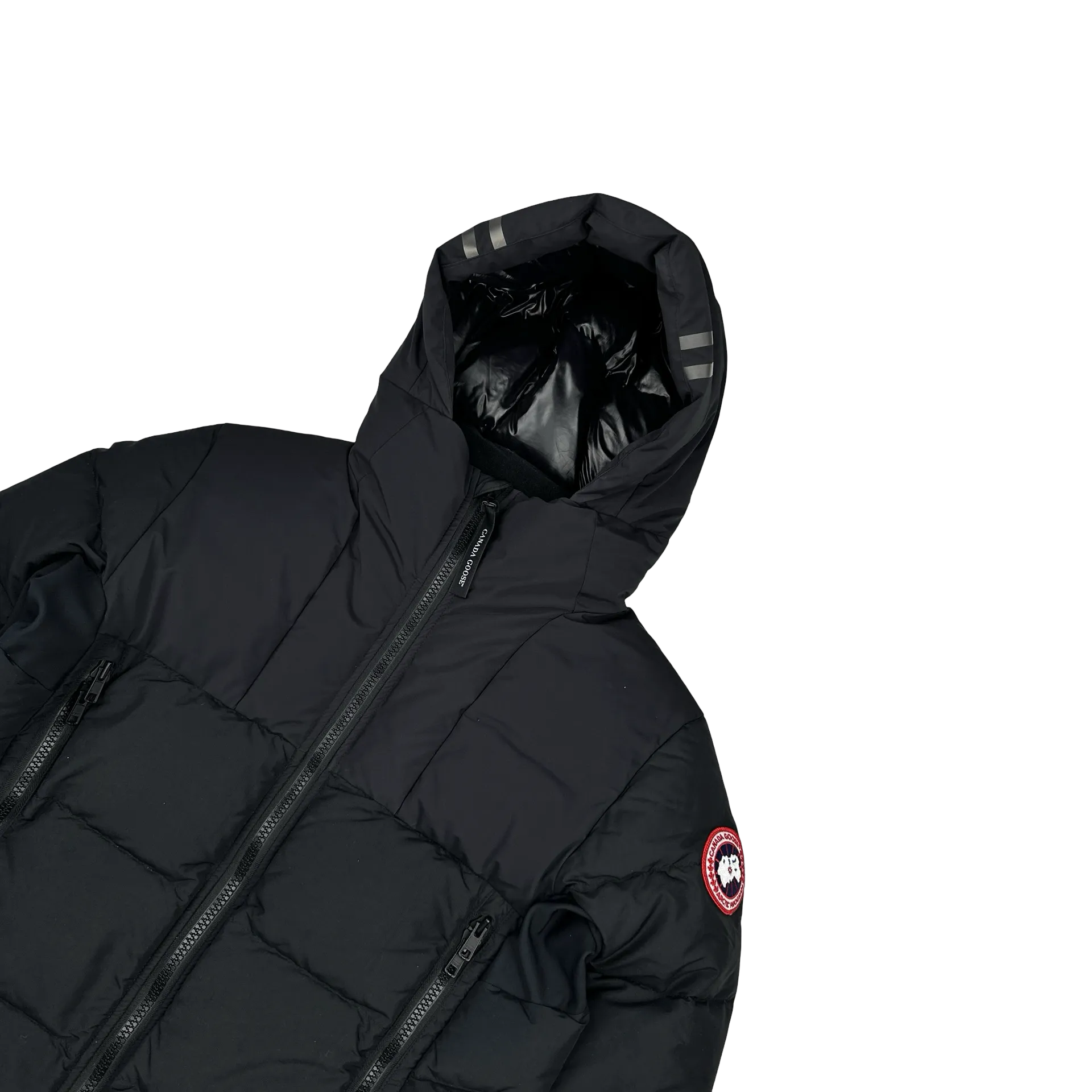 Canada Goose Black Premium Down Hybridge Puffer Jacket - Medium