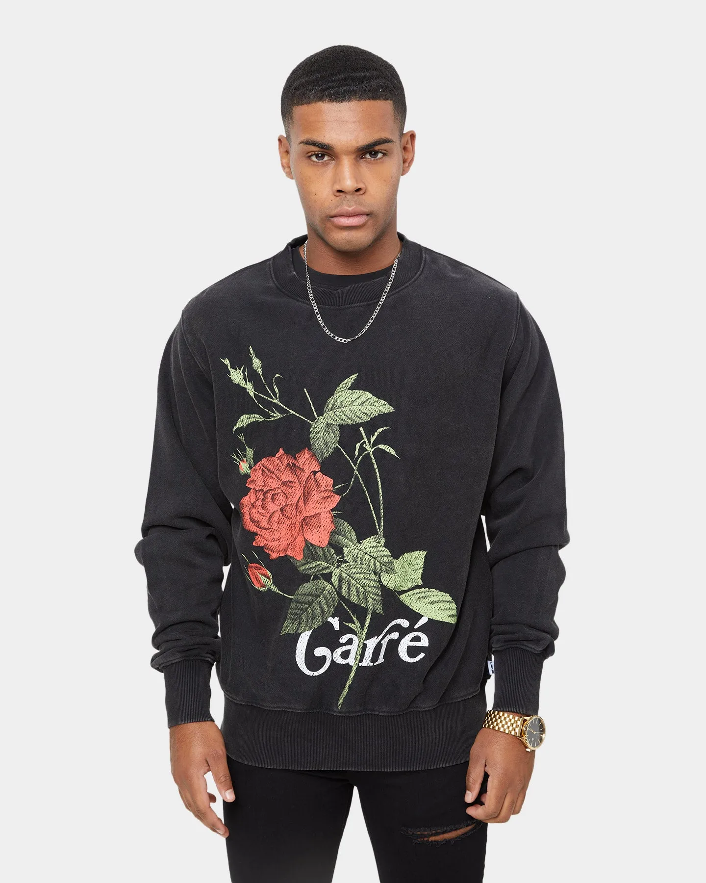 Carre Ament Vintage Crewneck Washed Black