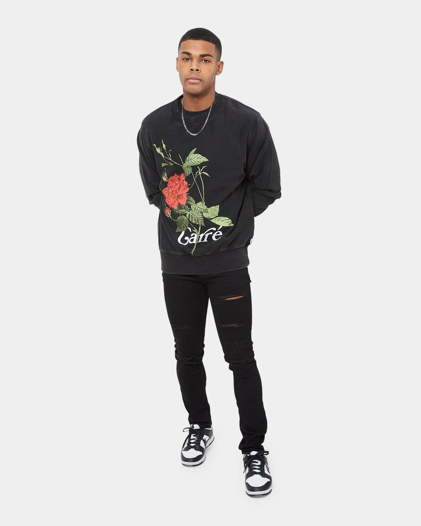 Carre Ament Vintage Crewneck Washed Black