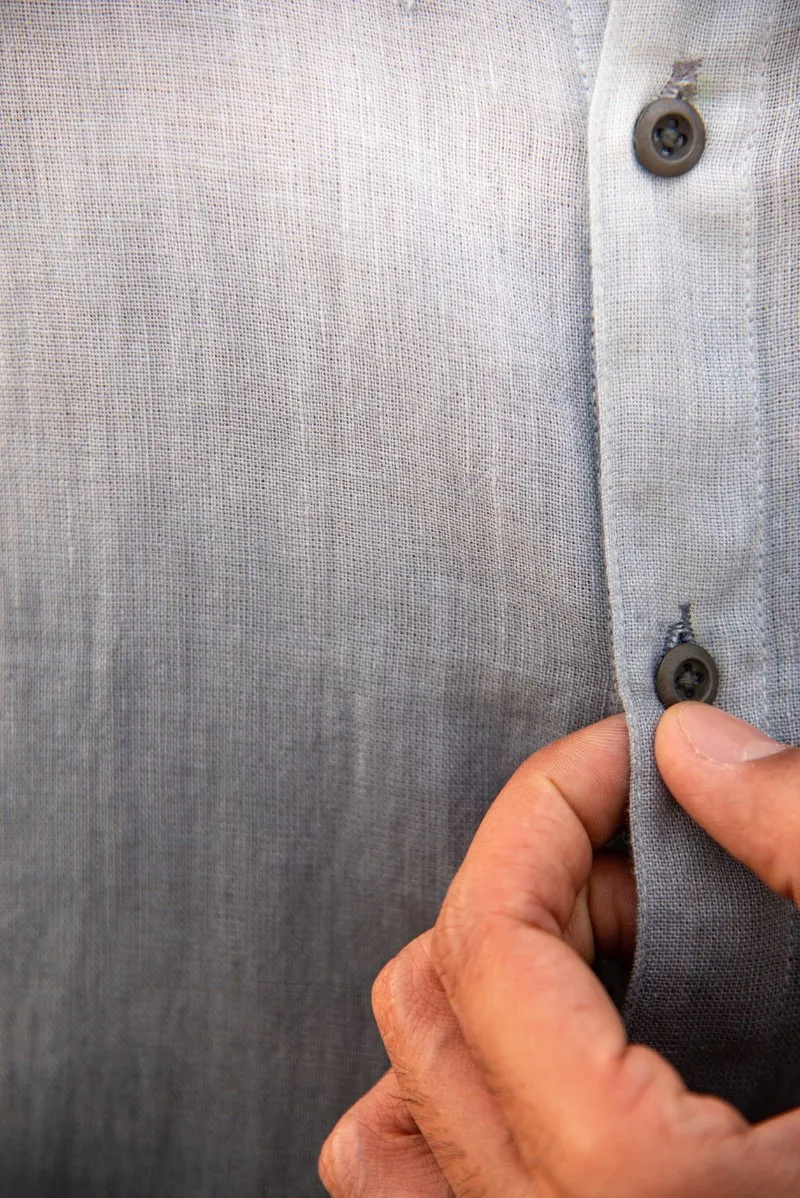 Cerulean Thread handwoven Linen Shirt