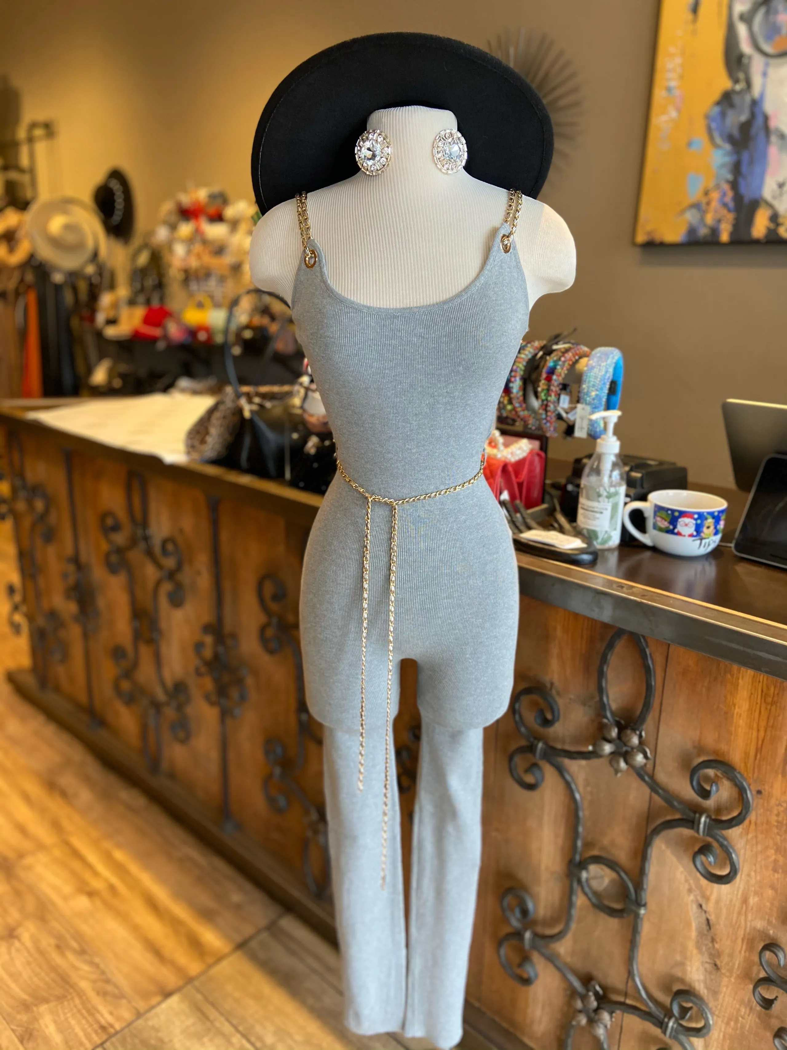 Chain Knit Jumpsuit