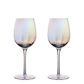 Colorful Champagne Glass Light Luxury Electroplating Crystal Glass Wine Glass