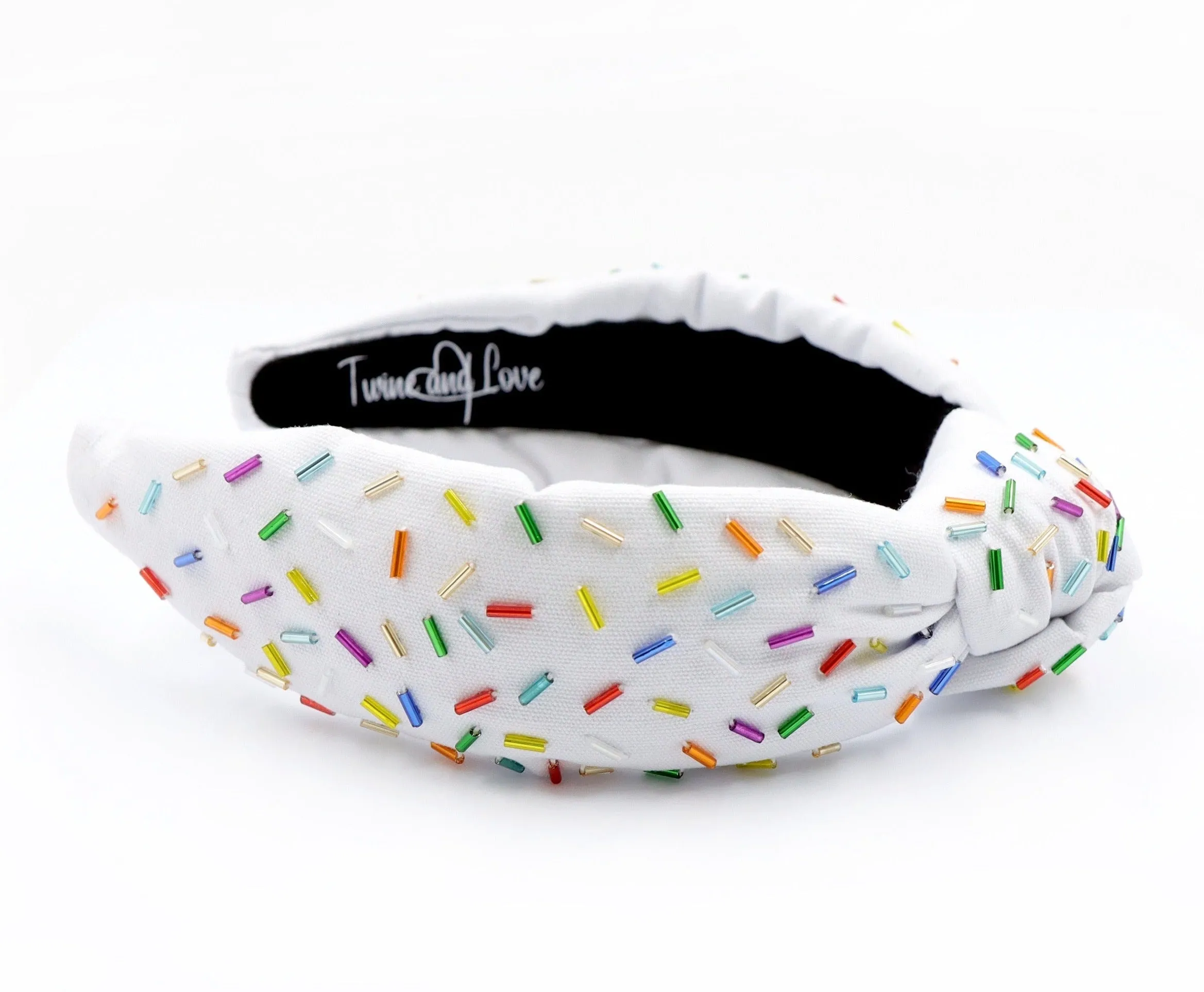 Confetti Knot Headband (White)