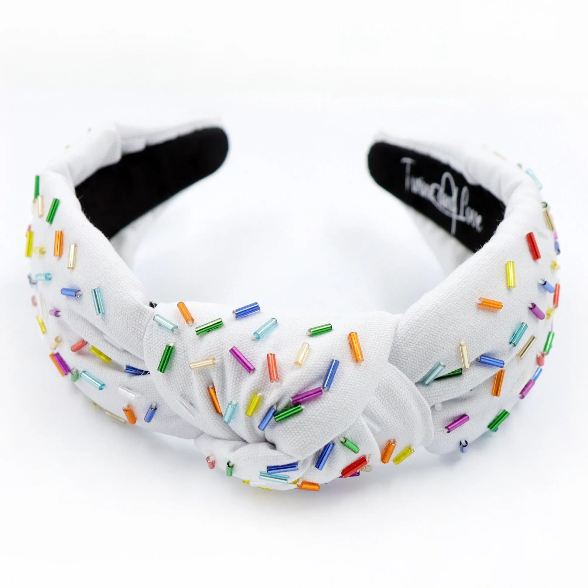 Confetti Knot Headband (White)