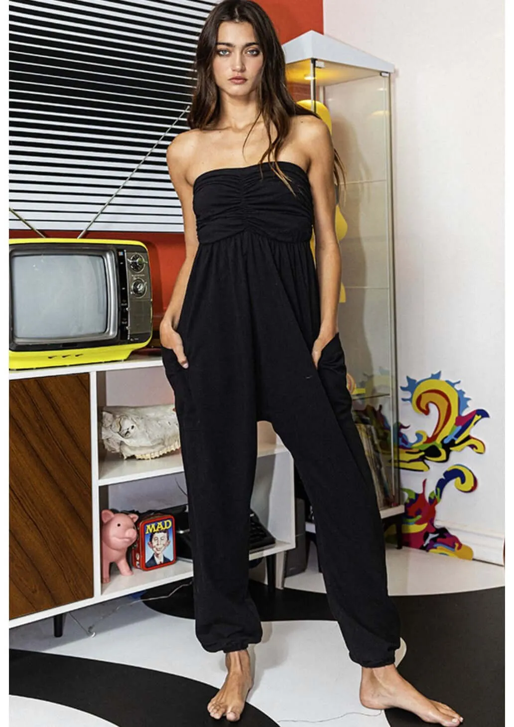 Cool & Cozy Tube Top Romper Made in USA