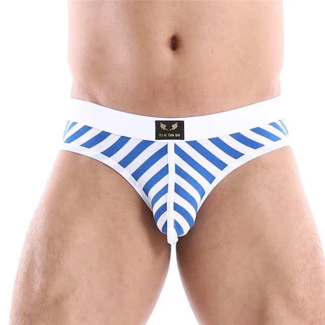 Cotton Striped Pattern Breathable Briefs