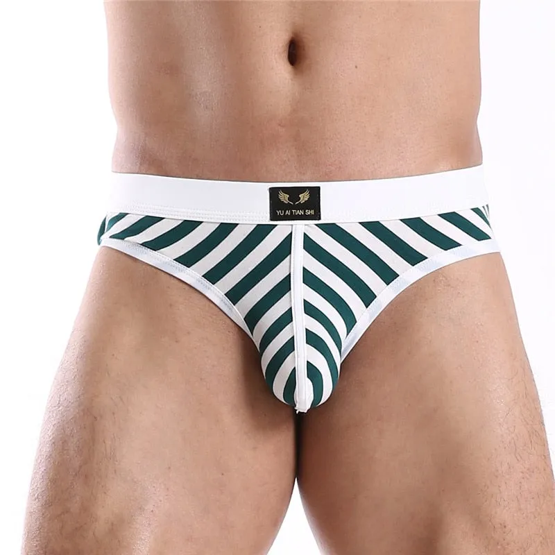 Cotton Striped Pattern Breathable Briefs