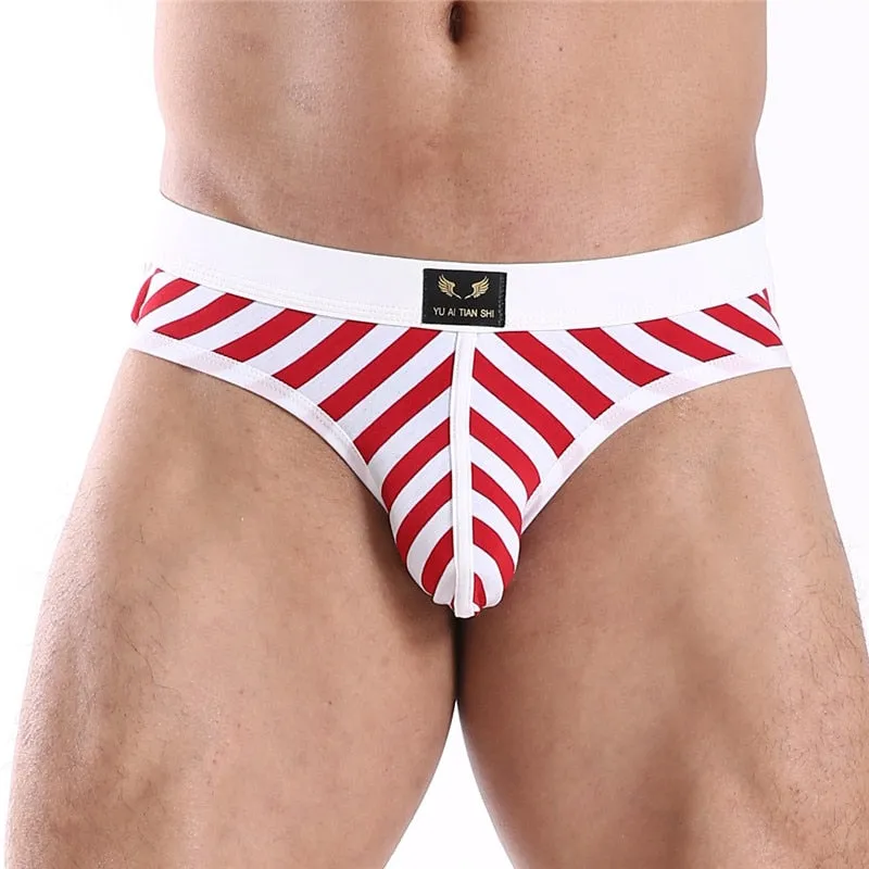 Cotton Striped Pattern Breathable Briefs