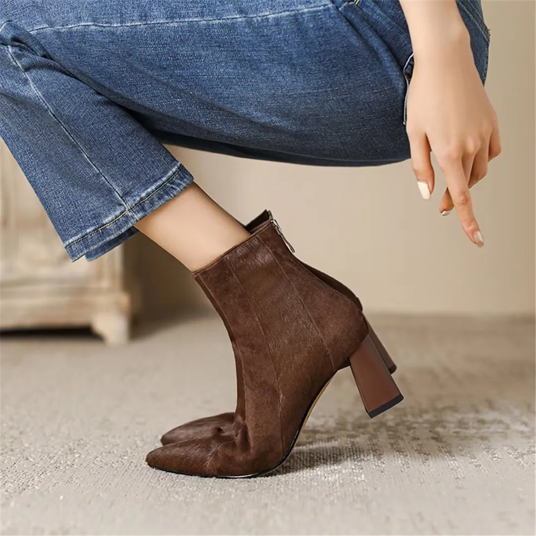 CrocAllure Horse Hair Pointed Boots