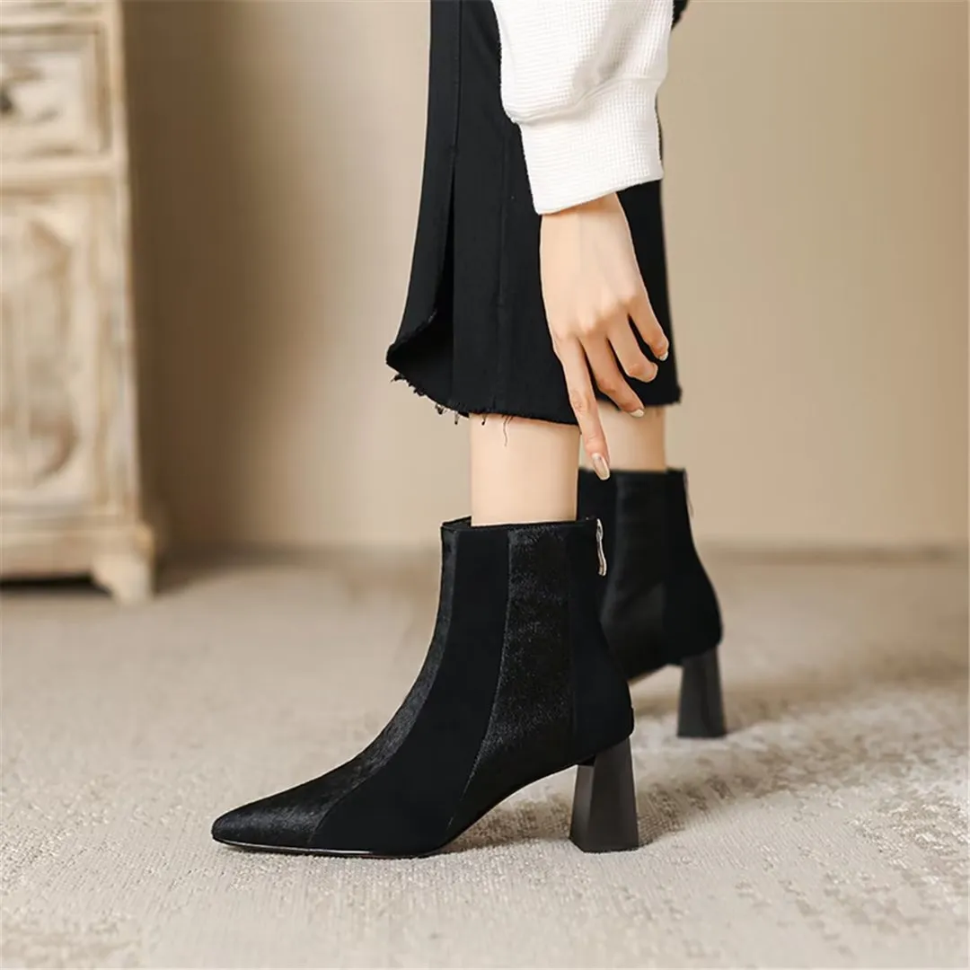 CrocAllure Horse Hair Pointed Boots