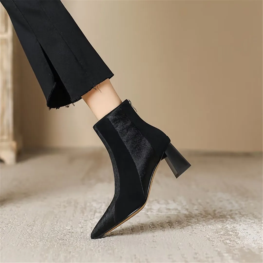 CrocAllure Horse Hair Pointed Boots