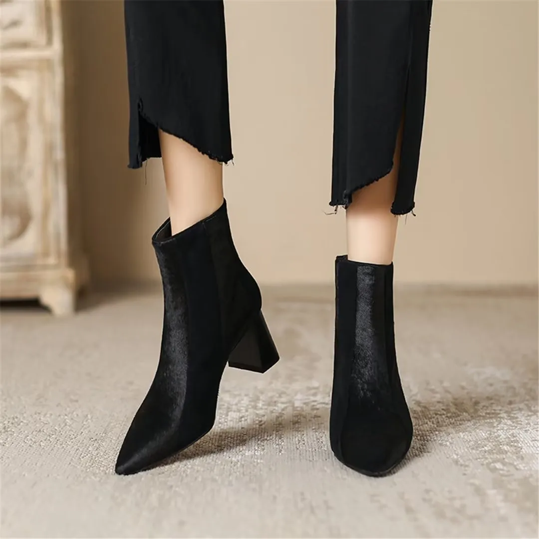 CrocAllure Horse Hair Pointed Boots