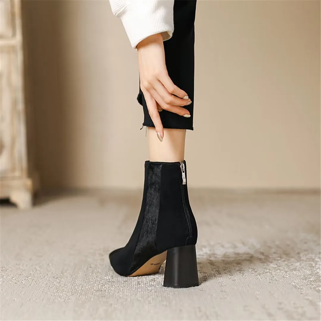 CrocAllure Horse Hair Pointed Boots