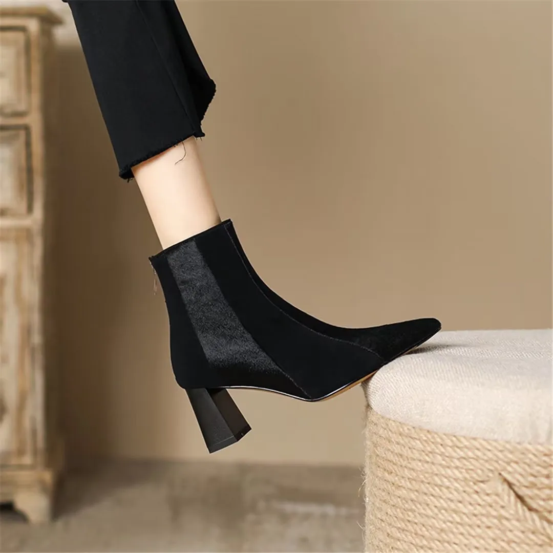 CrocAllure Horse Hair Pointed Boots